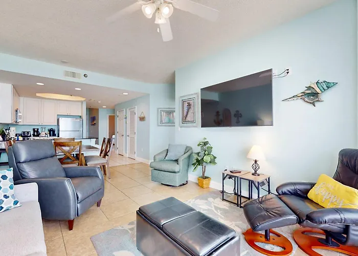 Gulf-front W Big Views Balcony Wifi & Shared Pools Hot Tubs & Gym Holiday home